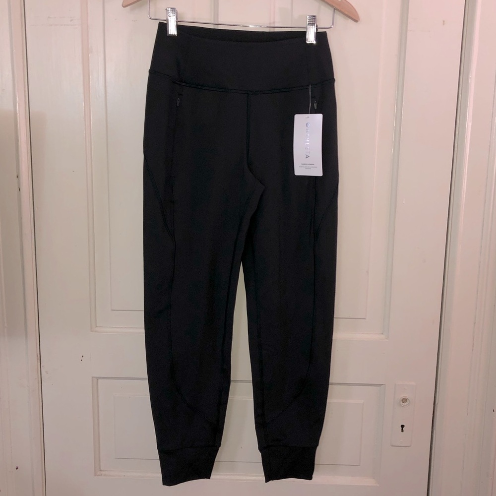 Athleta Rainier Joggers Pants Black Size XXS Petite NWT